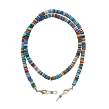 Teal Rubber Ring Chain Multicolour